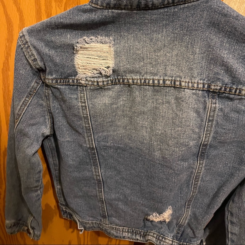 Light Blue Distressed Jean Jacket - Picture 5 of 5